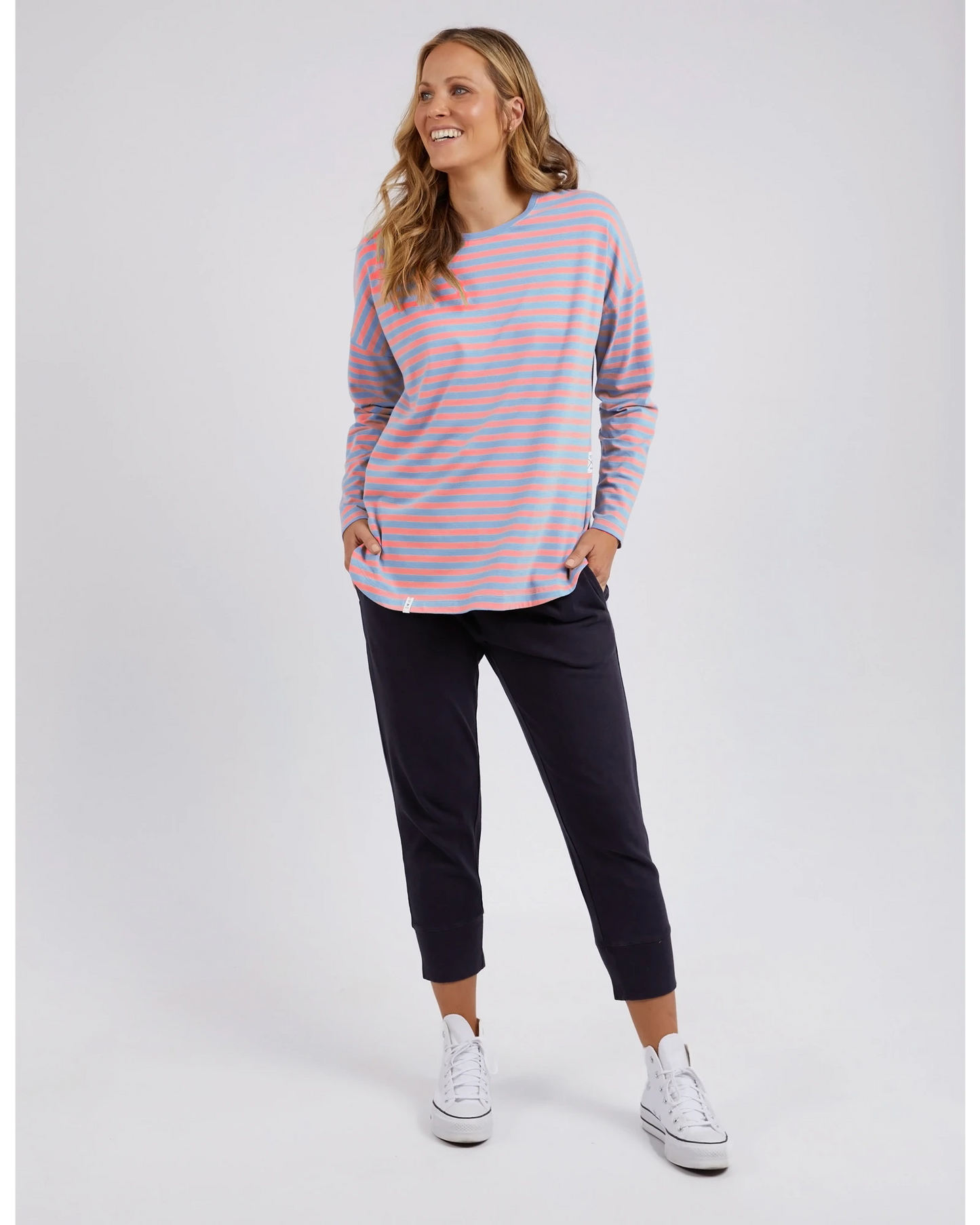 Lauren LS Stripe Tee