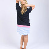 Draw the Line Tee Dress