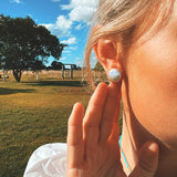 Coin Pearl Earrings