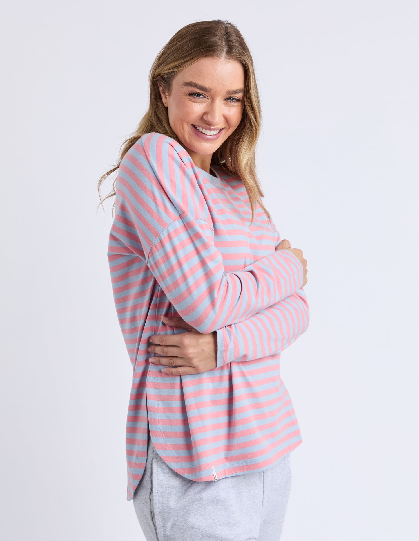 Lauren LS Stripe Tee