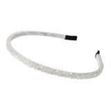 Cher Think Rhinestone Headband - White