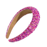 Julia Multi Beaded Headband - Pink
