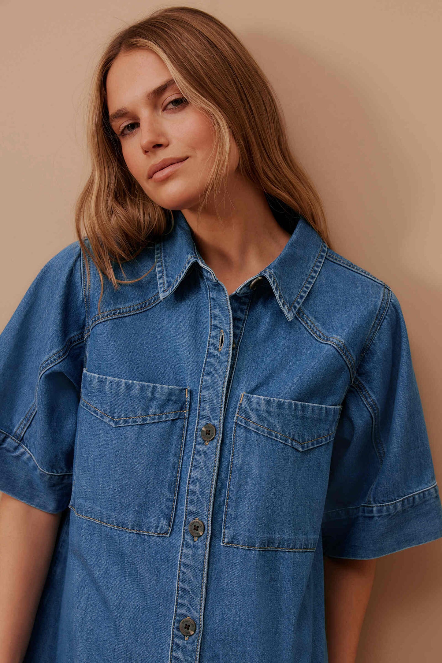 Ava Short Sleeve Mini Dress