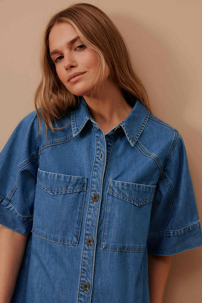Ava Short Sleeve Mini Dress