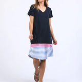Draw the Line Tee Dress
