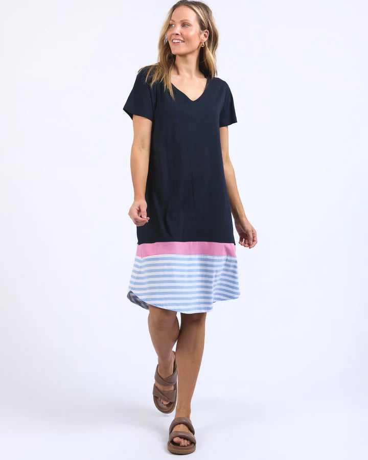 Draw the Line Tee Dress