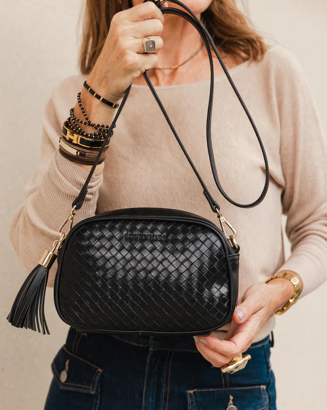 Jacinta Woven Crossbody Bag