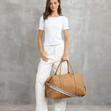 Alexis Stripe Weekender Travel Bag