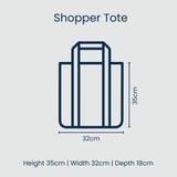 Shopper Tote – Navy Horseshoe