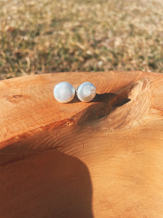 Coin Pearl Earrings