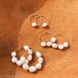 Gloria Pearl Hoops