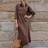 Rae L/S Midi Dress