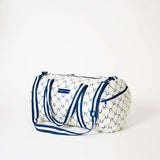 Barrel Bag – Navy Horseshoe