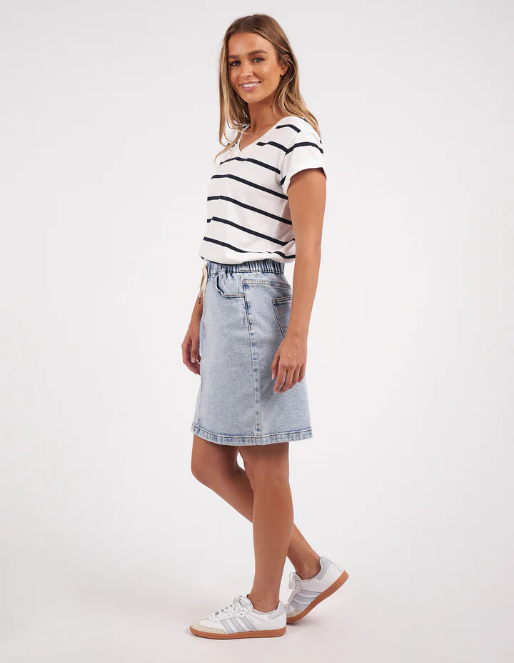 Manly Stripe Vee Tee