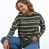 Jayne Stripe Throw On Top