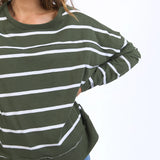 Jayne Stripe Throw On Top