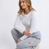 Simplified Confetti Track Pant