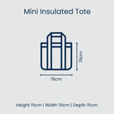 Mini Insulated Tote – Navy Horseshoe