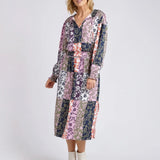 Linear Floral Dress