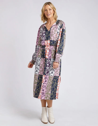 Linear Floral Dress