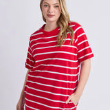 Crimson Tee Dress
