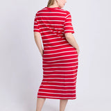 Crimson Tee Dress