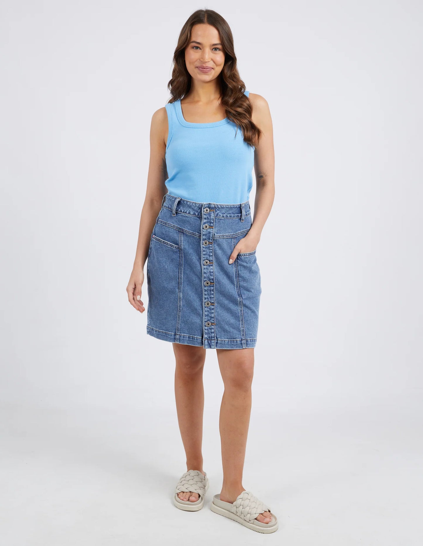 Eliza Denim Skirt