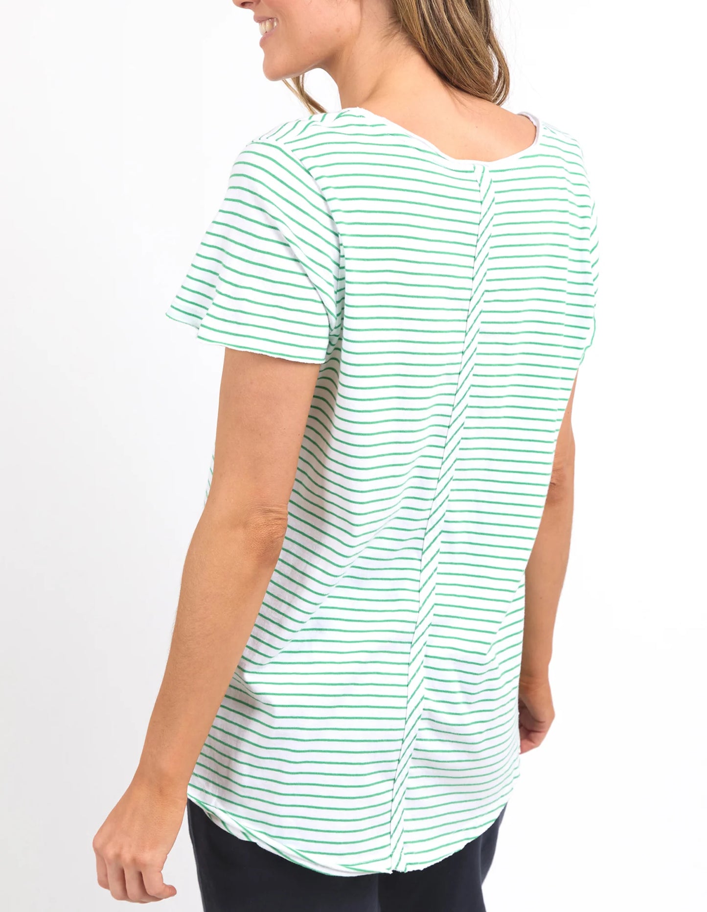 Remi Stripe Vee Tee