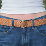 Woven Leather Belt