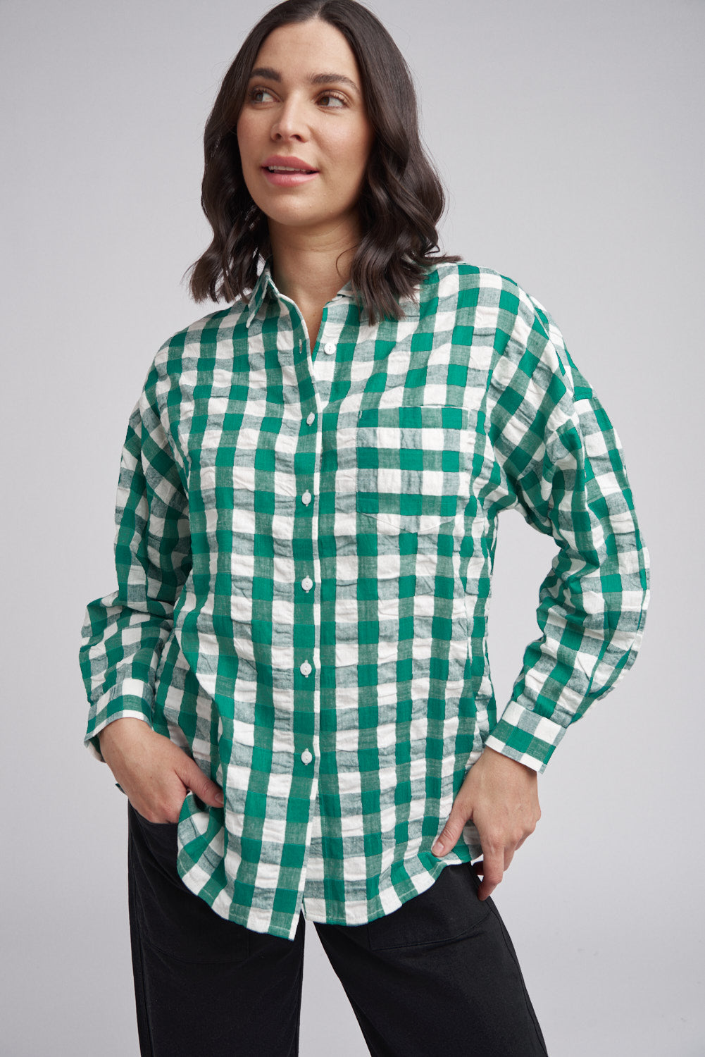 Boyfriend Gingham Shirt