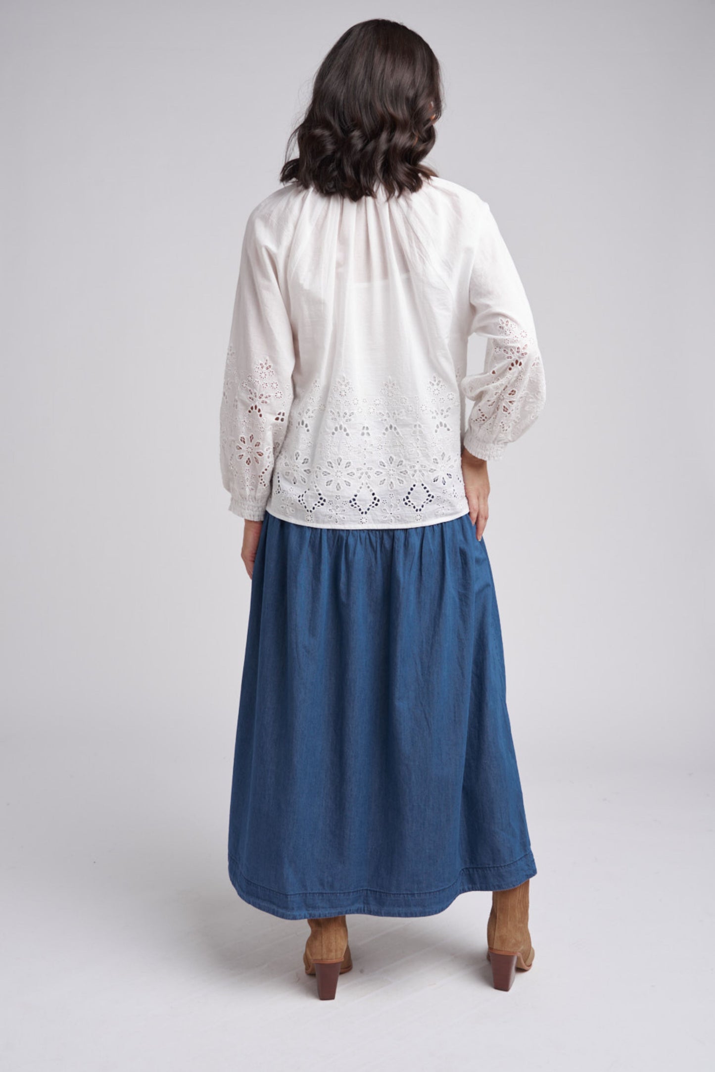 Embroidered Hemline Shirt