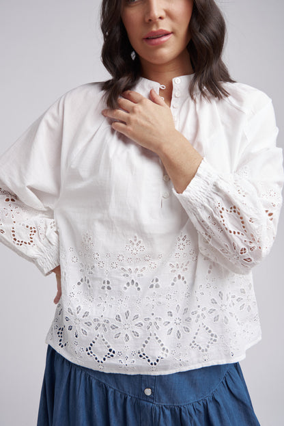 Embroidered Hemline Shirt