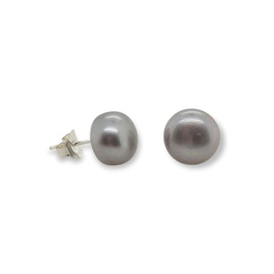 Silver Pearl Studs