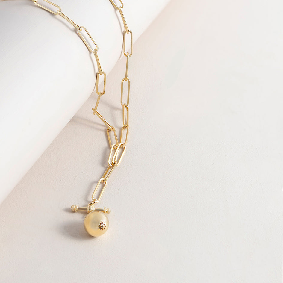 Drop Ball Fob Necklace