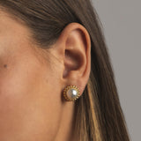 Framed Pearl Earrings