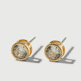Bezel Set Crystal Studs