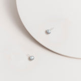 Silver Pearl Studd