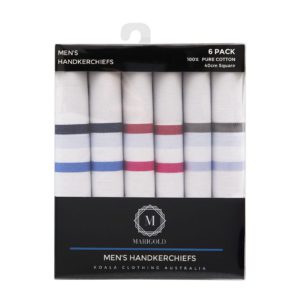 Mens Handkerchiefs 6 pack