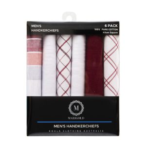 Mens Handkerchiefs 6 pack