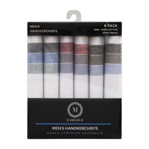 Mens Handkerchiefs 6 pack