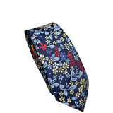 Carlo Visconti Tie Navy/Red Floral