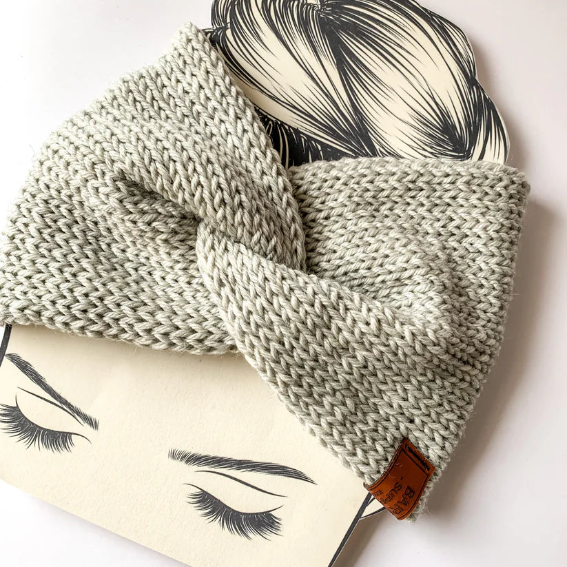 Twist Knit Headband - Wool Blend