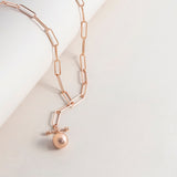 Drop Ball Fob Necklace
