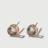 Bezel Set Crystal Studs