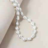 Short Hand-Knotted Baroque Pearl Necklace