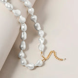 Short Hand-Knotted Baroque Pearl Necklace