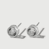 Bezel Set Crystal Studs