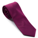 Fuchsia Micro Solid Gold Label Tie