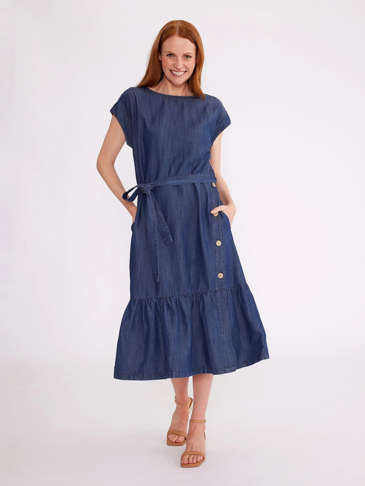 Denim Button Down Dress