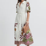 Botanical Print Dress